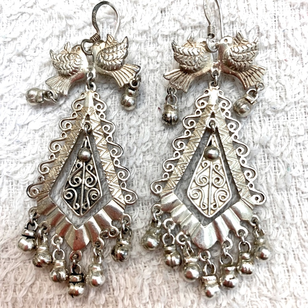 REAL Silver earrings from India